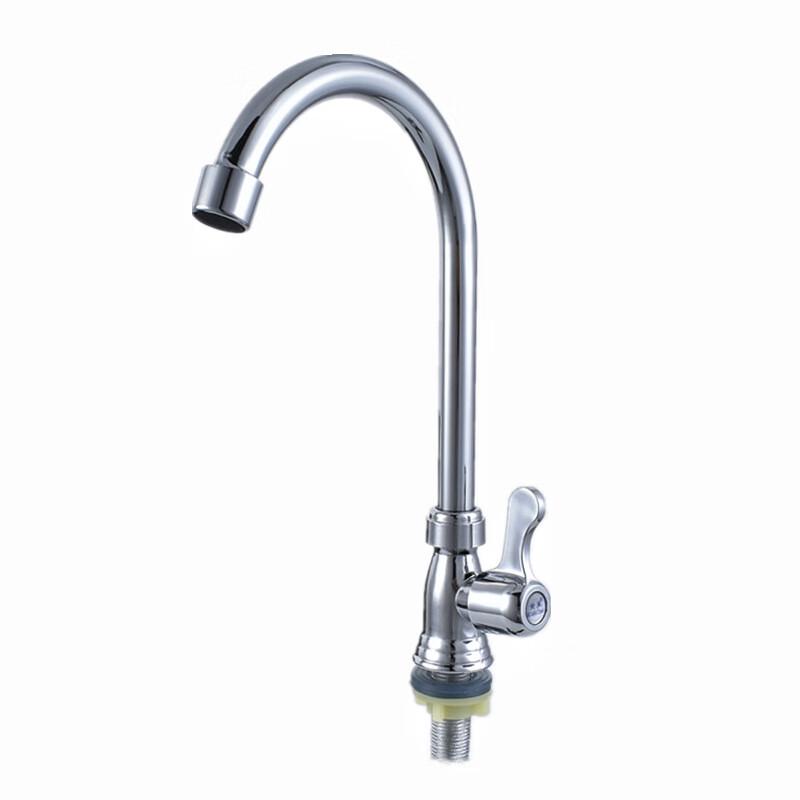 Hexagonal Zinc Alloy Single Cold Kitchen Faucet