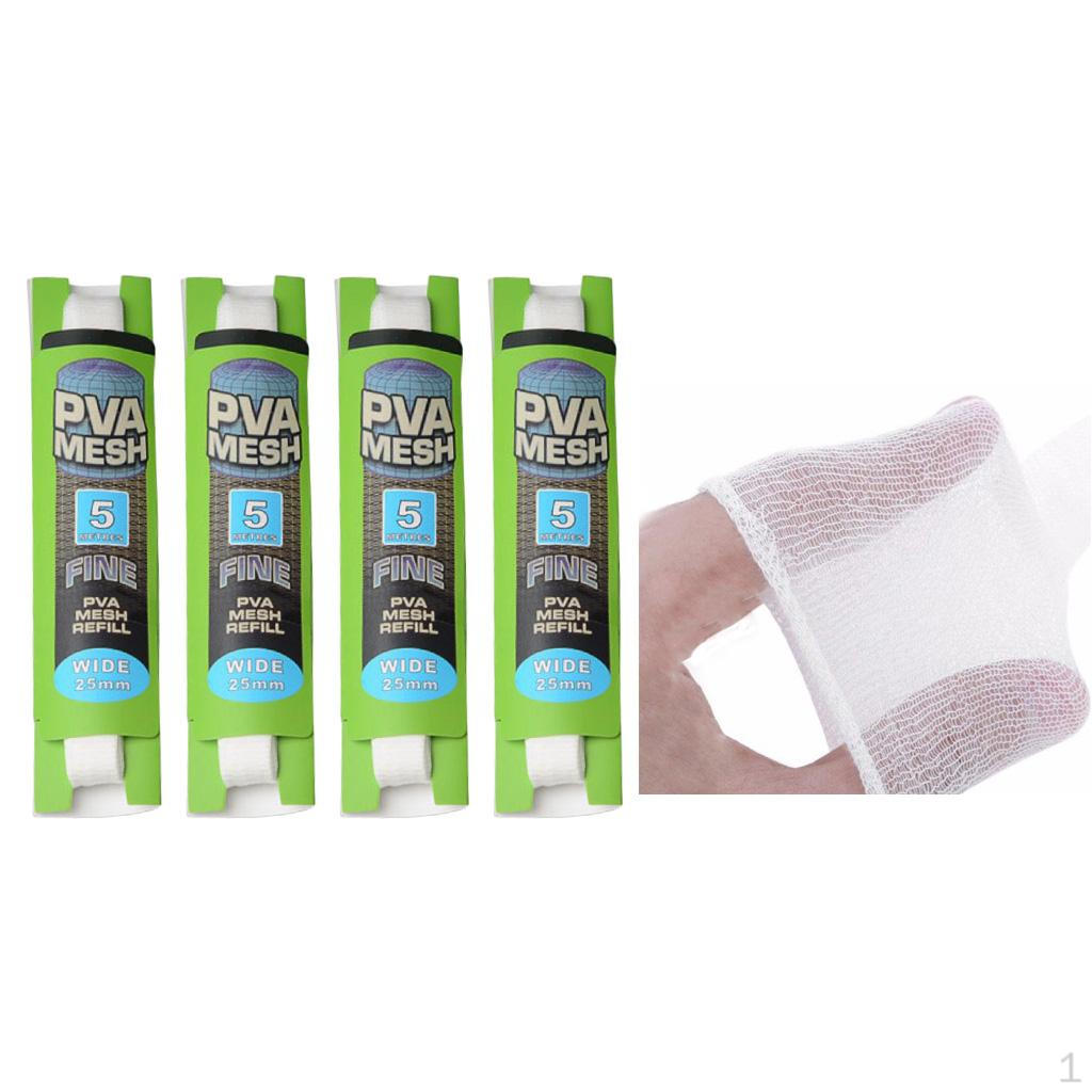

4x 5 метров 25 мм ПВА Универсальный Запасной Чулок Сетка-мешок