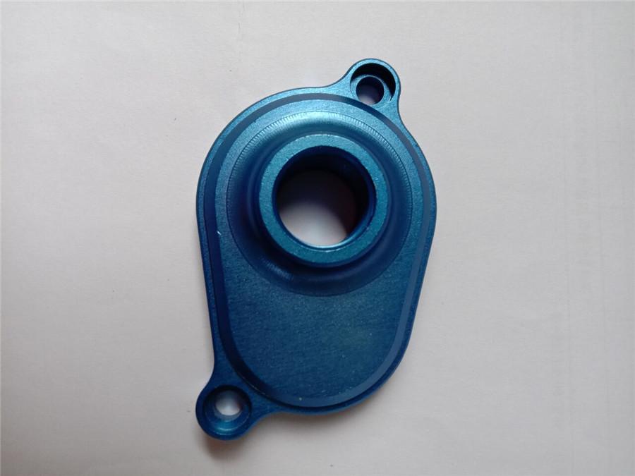 Aluminum Oil Cooler Back Flush Adapter for Ford Powerstroke 03-07 6.0L Blue