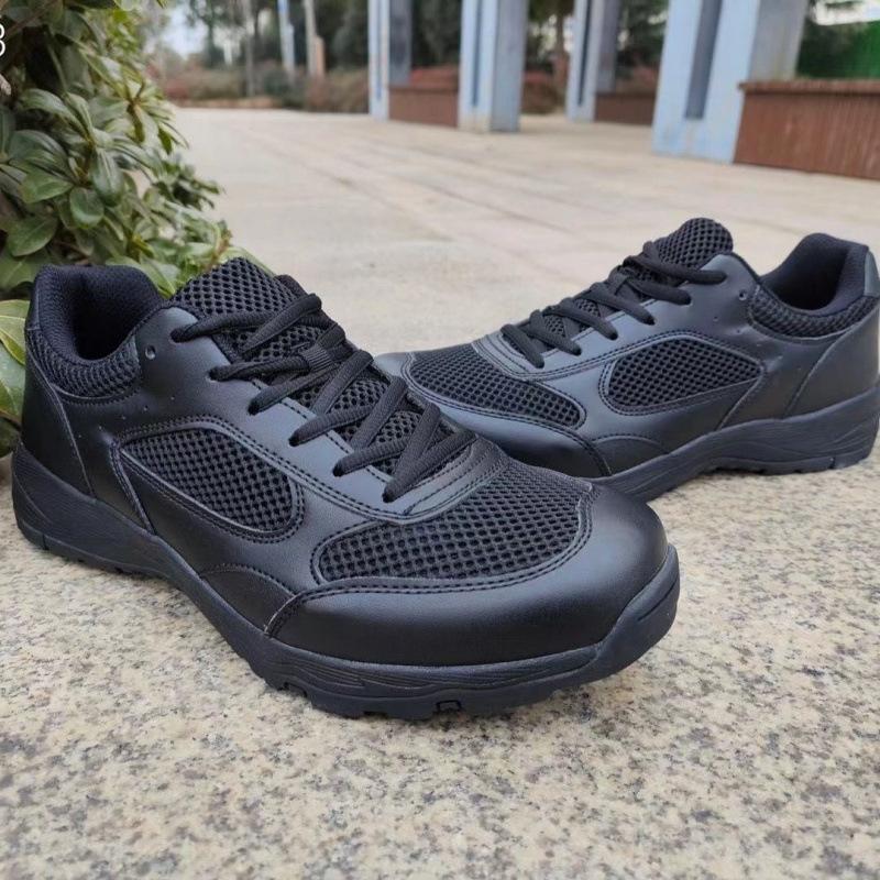 

Black running shoes wear-resistant low-top training shoes men s and women s black military training shoes light training shoes wear-resistant 42