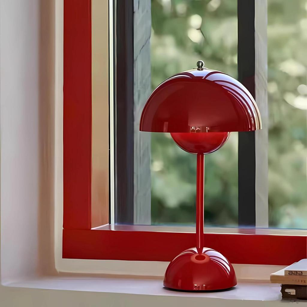 1Pc Rechargeable Flower Bud Table Lamp, Ambient Lamp, Bedroom Modern Simple and Atmospheric Table Lamp, Decorative Lamp