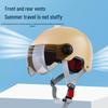 3C Certified Women's Electric Scooter Helmet, Breathable, Sun-Protection, All-Season Half Helmet for Motorcycle Riding.