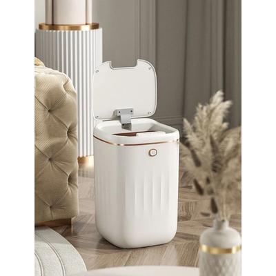 20L Sensor Electric Trash Can UV Light Charging Bin Bathroom Automati Waterproof Recycle Toilet Wastebasket with Lid Smart Home