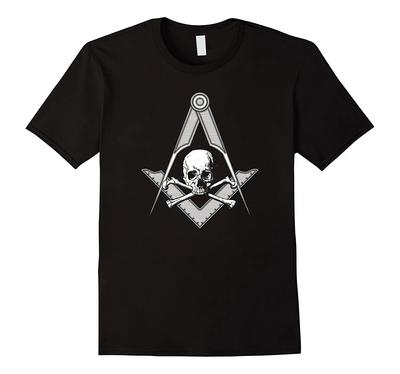 T-shirt Maçonnerie Symbole Compas Maçon 100% Coton Col Rond Été Manches Courtes Décontracté Homme Taille S3XL