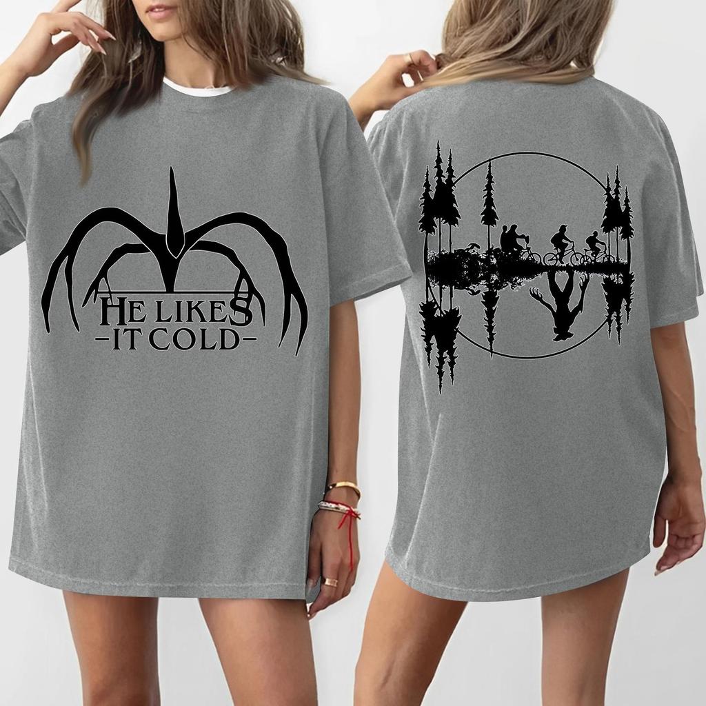 Women's Round Neck Printed Short-sleeved T-shirt Top