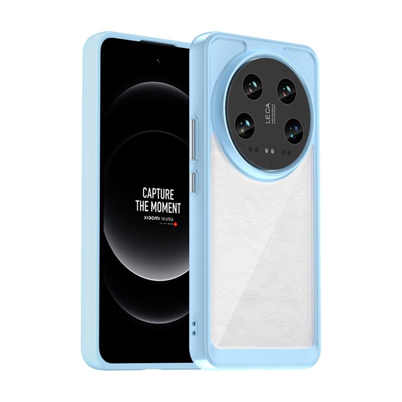 Transparent Shockproof TPU Case for Xiaomi 14 Ultra 13T 13 Lite 12 12T Protective Frame Full Protection Colorful Clear Cover
