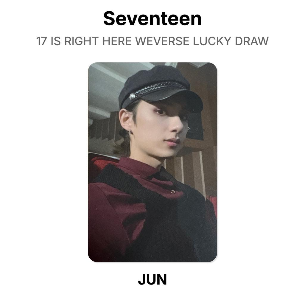 Seventeen JUN 17 IS RIGHT HERE WEVERSE LUCKY DRAW Official Photocard