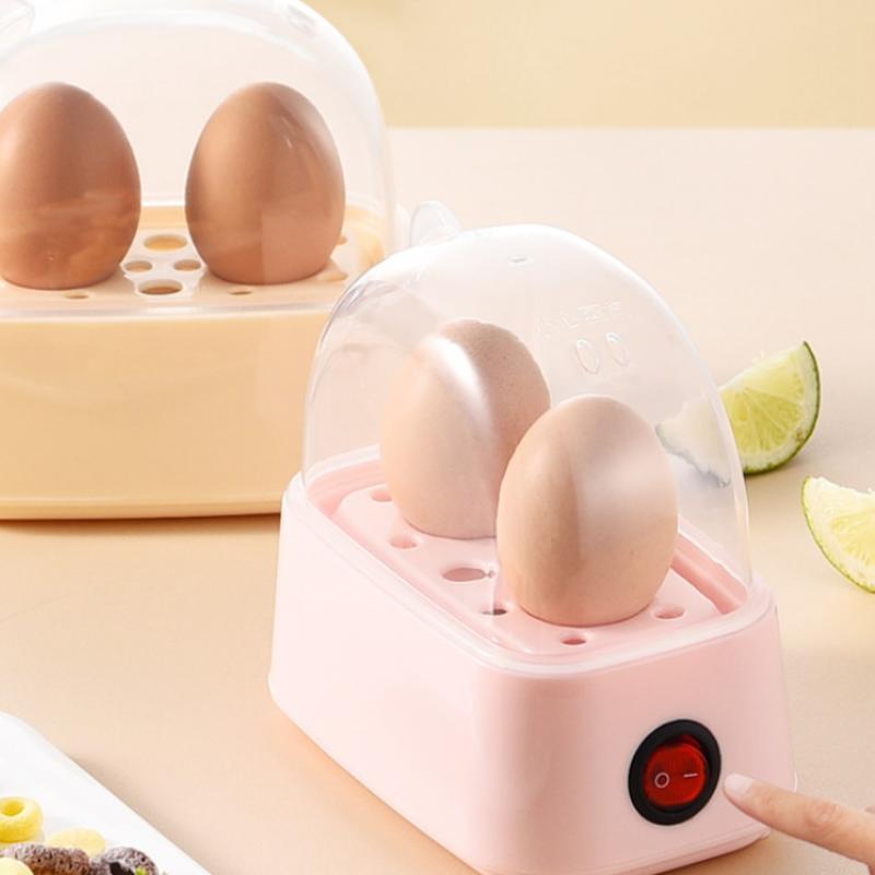 Elektrischer Eierkocher Automatischer Kocher Schneller Eierkocher Frühstücksmaschine Multifunktions-Eierkocher 2 Eier Tragbarer Dampfgarer