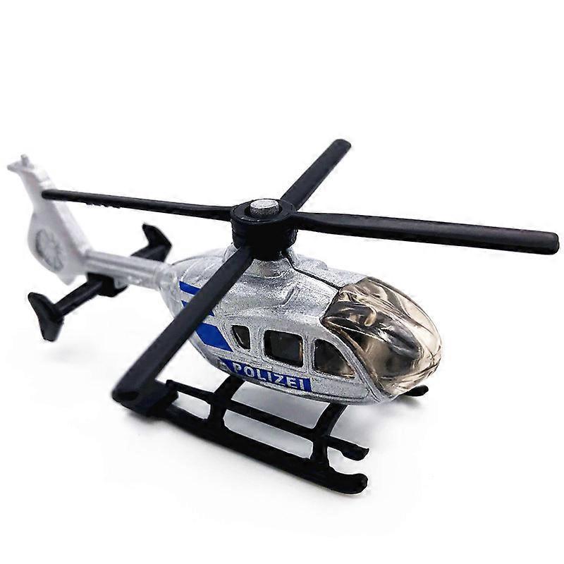 1PCS Children's Helicopter Toy Alloy Police Aircraft Military Model Ornaments Boy Toy Taxi Simulation Helicopter Christmas Gift