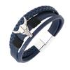 Retro Bracelet PU Leather Wristband Handwoven Magnetic Buckle Bangle Unisex Accessory for Casual or Formal