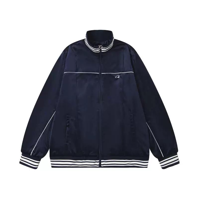 ZYLLO Streetwear Solid Color Zipper Cotton Jacket Winter Stand Neck Outwear Windbreaker Jacket