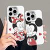 Couple Minnie for Apple iPhone17 Case Color Silver Apple 15/13/12 Cartoon 14 Trend XR