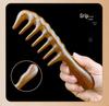 Golden Sandalwood Thickened Wooden Comb for Long and Curly Hair Massage