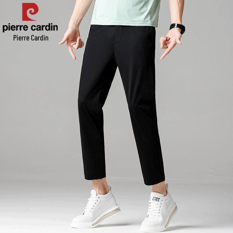 Pierre Cardin Men's Ice Silk Straight Fit Casual Trousers
