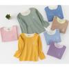 Conjunto de ropa interior térmica de invierno para niños, ropa interior cálida y acogedora suave para adolescentes y niñas, Calzoncillos largos, ropa térmica sólida para niños