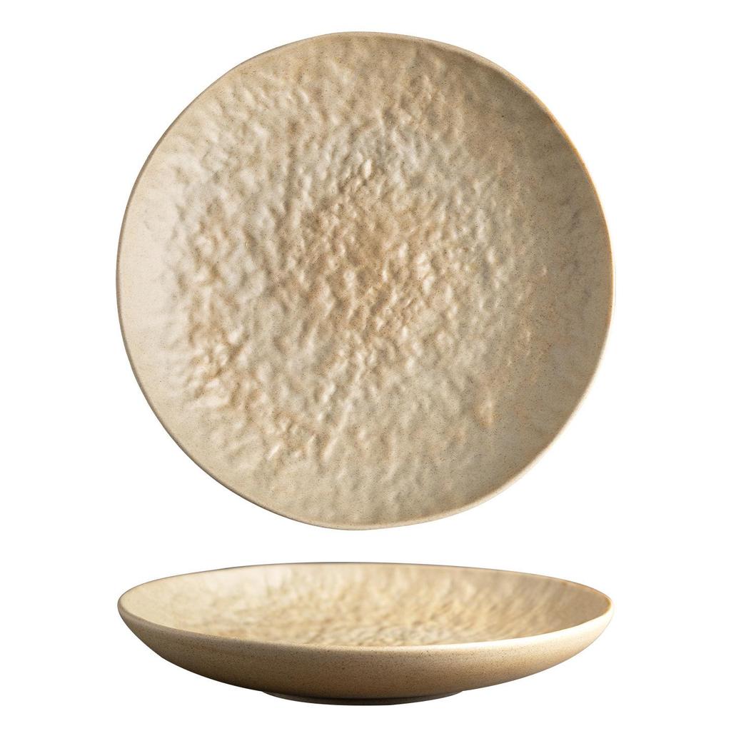Elegant Ceramic Plate for Home - Perfect for Vegetables, Steak, and More. High-End Western Style and Ideal for Hotels.
