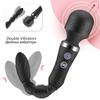 Powerful Double Dildo AV Vibrator Female G Spot Clitoris Stimulating Anal Serra Bead Dual Motor Masturbator Magic Wand Vibrator