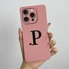 For iPhone 15 Pro Max Case iPhone 15 Plus Phone Case iPhone 15 Pro Cover iPhone 15 Cute Couple Initial Letters Skin Matte Cover