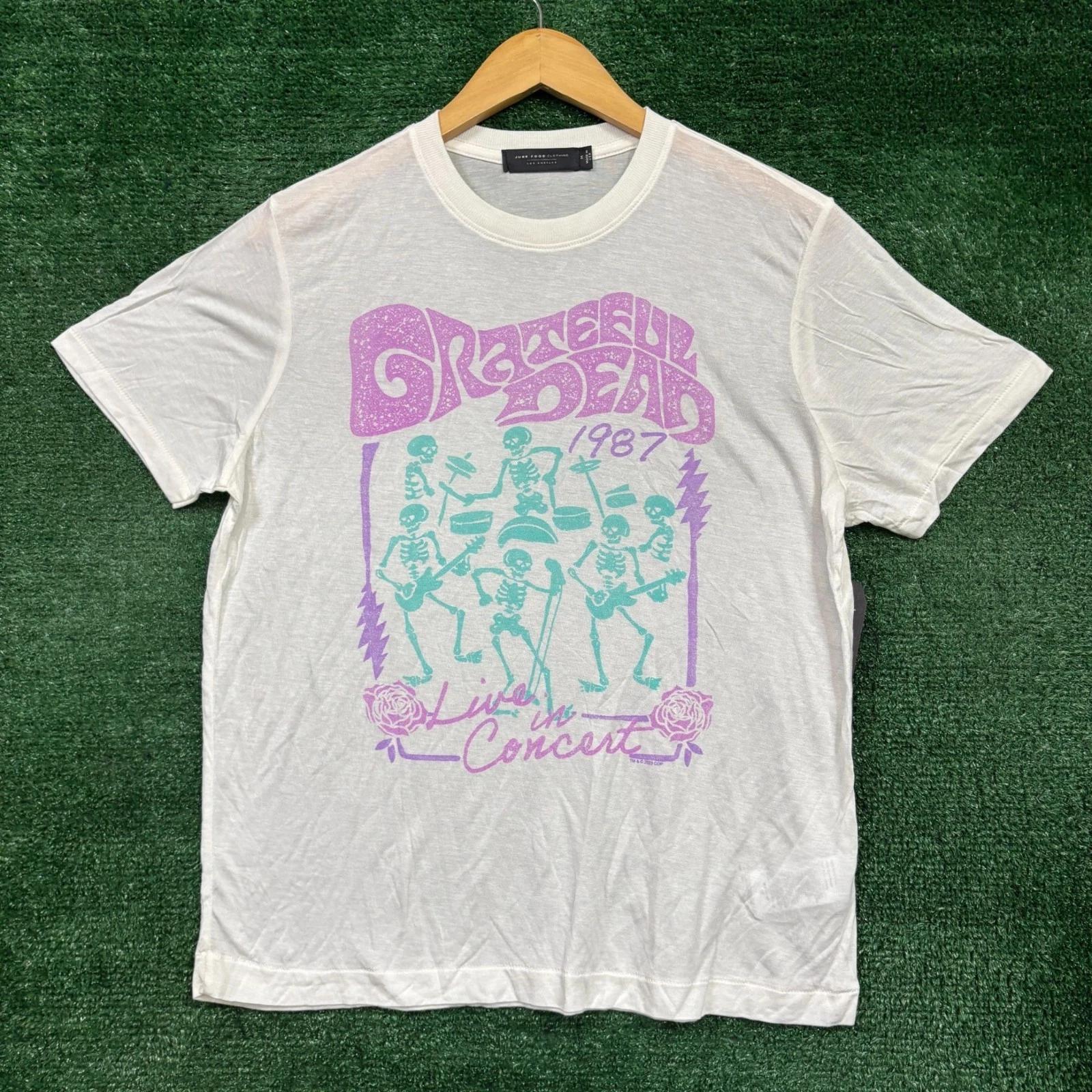 Grateful Dead Live in Concert 1987 Rock Band T-shirt Size Medium S