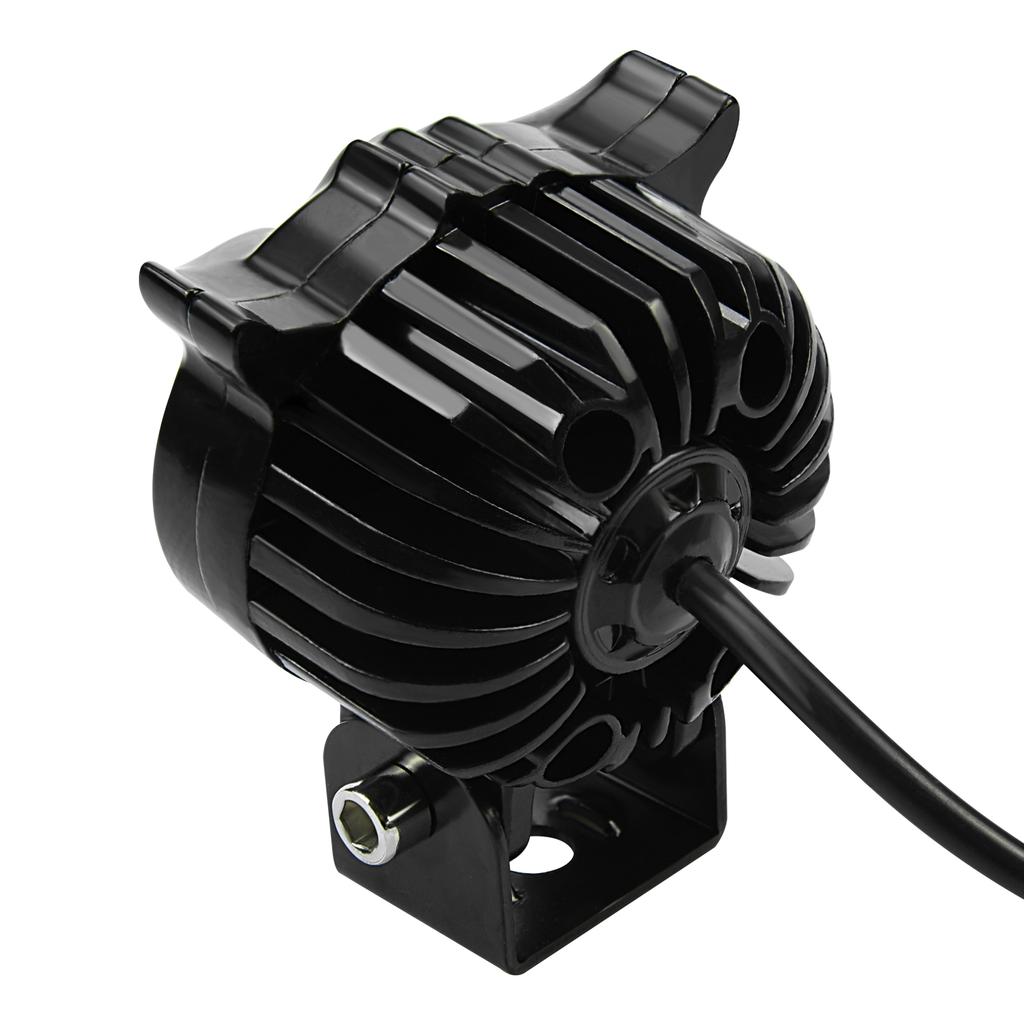 Iluminare LED pentru ceață pentru motociclete, reflector auxiliar Owl alb/galben DC12-85V, mașină ATV Verge Car