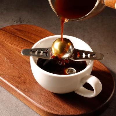 Bola Refrescante para Espresso com Suporte Aço Inoxidável Resfriador de Café Gelado Ferramenta de Resfriamento sem Diluição para Coquetéis Uísque