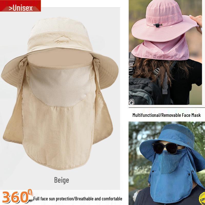 

Unisex Sun Protection Hat with Neck Cover: Outdoor Mountaineering, Large Brim, UV Shield L (60-62cm) Men s Large
