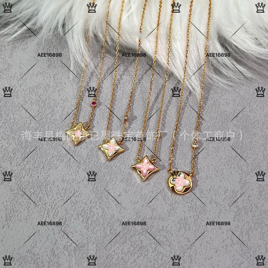 Luksusowa bransoletka damska ze srebra próby 925, wysadzana diamentami, z białą masą perłową i motywem czterolistnej koniczyny, z 18-karatowego różowego złota