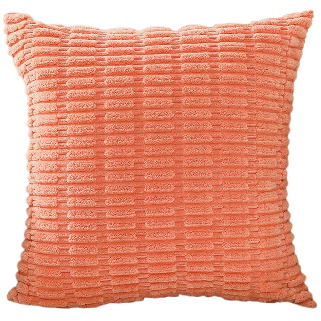 Durability Corduroy Cushion Cover with Invisible Zippered Close Enhances Any Decors Styles Standard Size 45x45cm