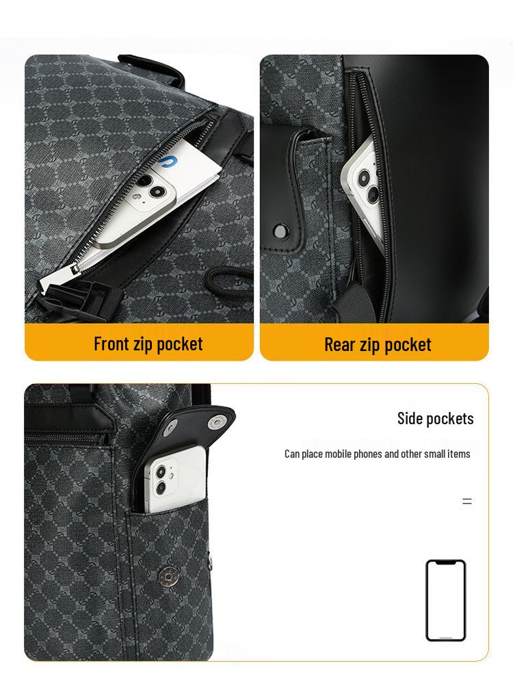 Men's Trendy Large Capacity Sports Backpack with Fashionable Print