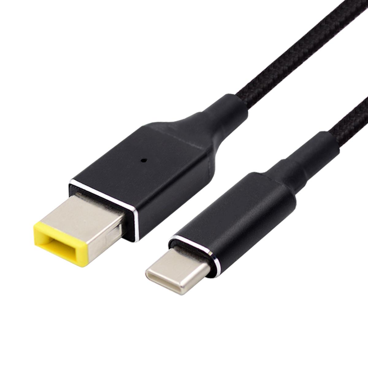 

UC-106-DC135W Type-C 135W до DC Прямокутний 11.0x4.5мм Кабель живлення для PD-зарядки для ноутбука Lenovo Thinkpad X1 Legion Y7000P DC20V 6.25A As Shown A