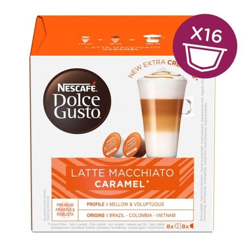 Nescafe Dolce Gusto Caramel Latte Macchiato Coffee, 16 capsules