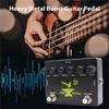 Guitar Effects Heavy Metal Boost Guitar Pedal To Metal Effects Stompbox with 3 Band EQ Mid Focus Electric Guitar Effects Pedal