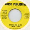 7inch Record P. ASTIN, H. LEE - Why Did You Do It? FW103 Brick Publishin 1981 US Reggae, Ska & Dub Used