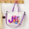 Schöne KPop Dämonenjäger Canvas Umhängetasche Multifunktionale Damen Handtasche Cartoon Mädchen Tragetasche Studenten Schultasche Damen Stoff Umhängetasche