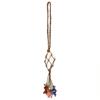 Seven-Color Crystal Pendant with Hand-Woven Tassel for Car or Home Decor