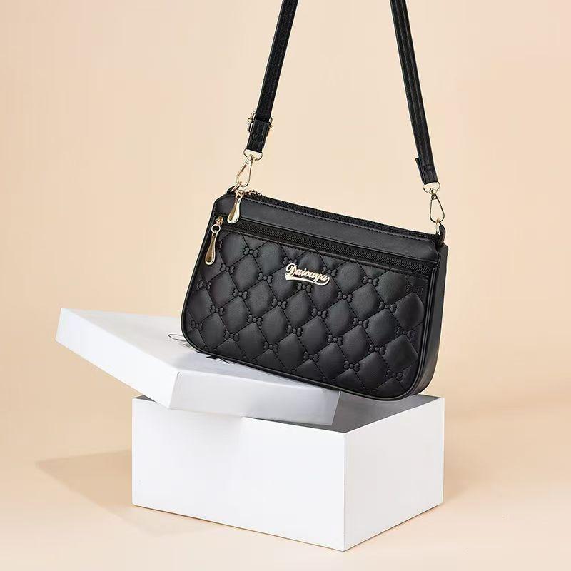 YOUHUAGUO Krásná dámská taška s vyšívacím popruhem, více kapsami a velkokapacitní taška přes rameno Módní dámská taška