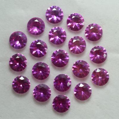 Pink Round Cut Ring Size CERTIFIED 8 Pcs Natural Untreated Ruby Gemstone 8x8 Mm