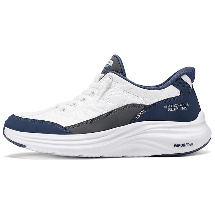Skechers Sport Womens Vapor Foam Comfortable Low-Top Casual Shoes Women sneaker White Blue 150404-WNV 35