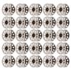 25pcs Sewing Machine Bobbins Multifunctional Stainless Steel Embroidery Bobbins with Storage Box
