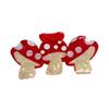 Unique Mushroom Hair Clamp for Women Teens Girls Acrylic Hair Clip Ponytail Holder Hair Decoration for Everyday Styles