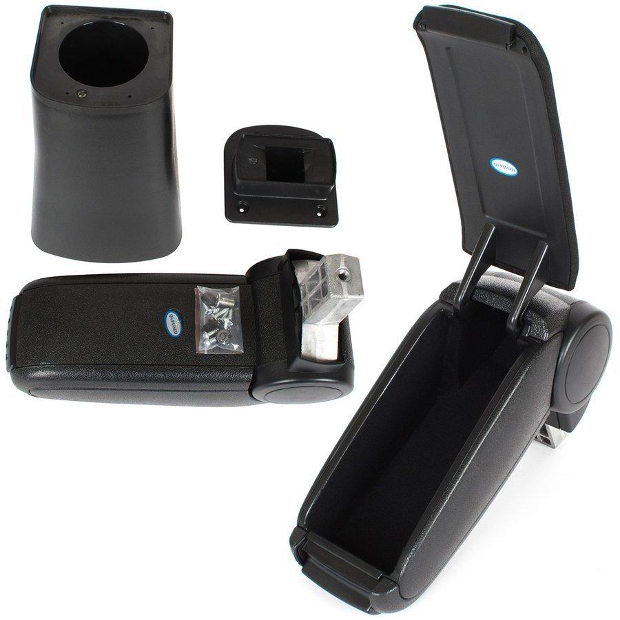 Nissan Micra IV 2010- Armrest Set BLACK FABRIC + Installation Kit