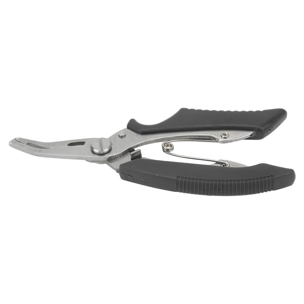 Stainless Steel Fishing Pliers Curved Mouth Lure Wire Cutter Multifunction Lure Pliers for Outdoor Fishing
