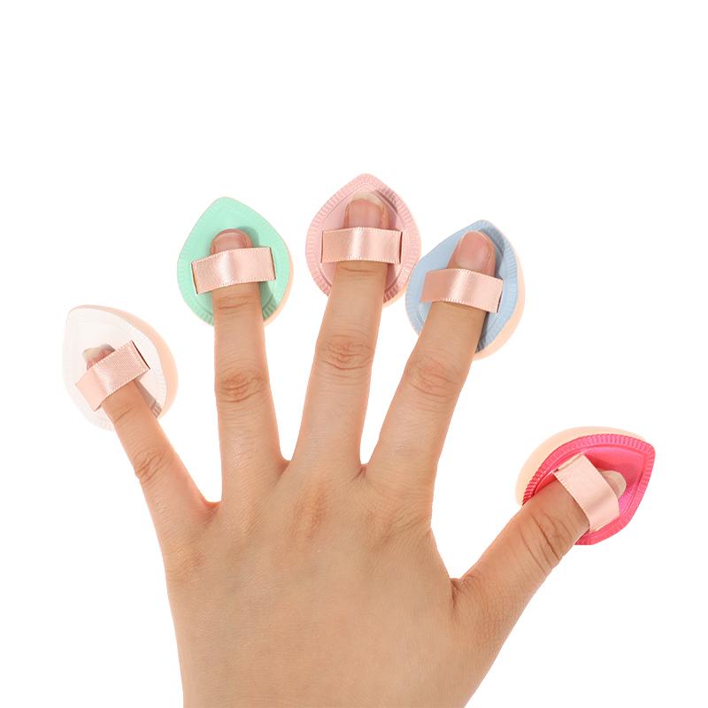 Super Mini Finger Puff Makeup Sponge Face Foundation Powder Concealer Cream Professional Cosmetic Accessories Makeup Tools