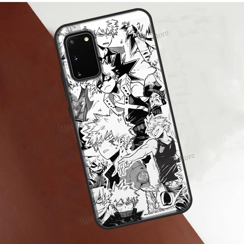 Katsuki Bakugo Boku No Hero Academia Phone Case For Samsung Galaxy S21 S22 Note 20 Ultra S8 S9 S10 Note 10 Plus S20 FE Cover