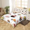 Sushi Duvet Cover Cute Rice Ball Bedding Set Children And Girls Room Decoration Three-Piece Set