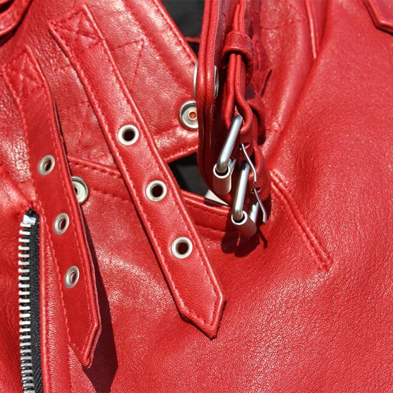 Chinese Size Soft Thick Sheepskin Genuine Leather Jacket Men Motocycle Biker Jackets Men Leather Jacket Riding Coat Winter Clothes Autumn