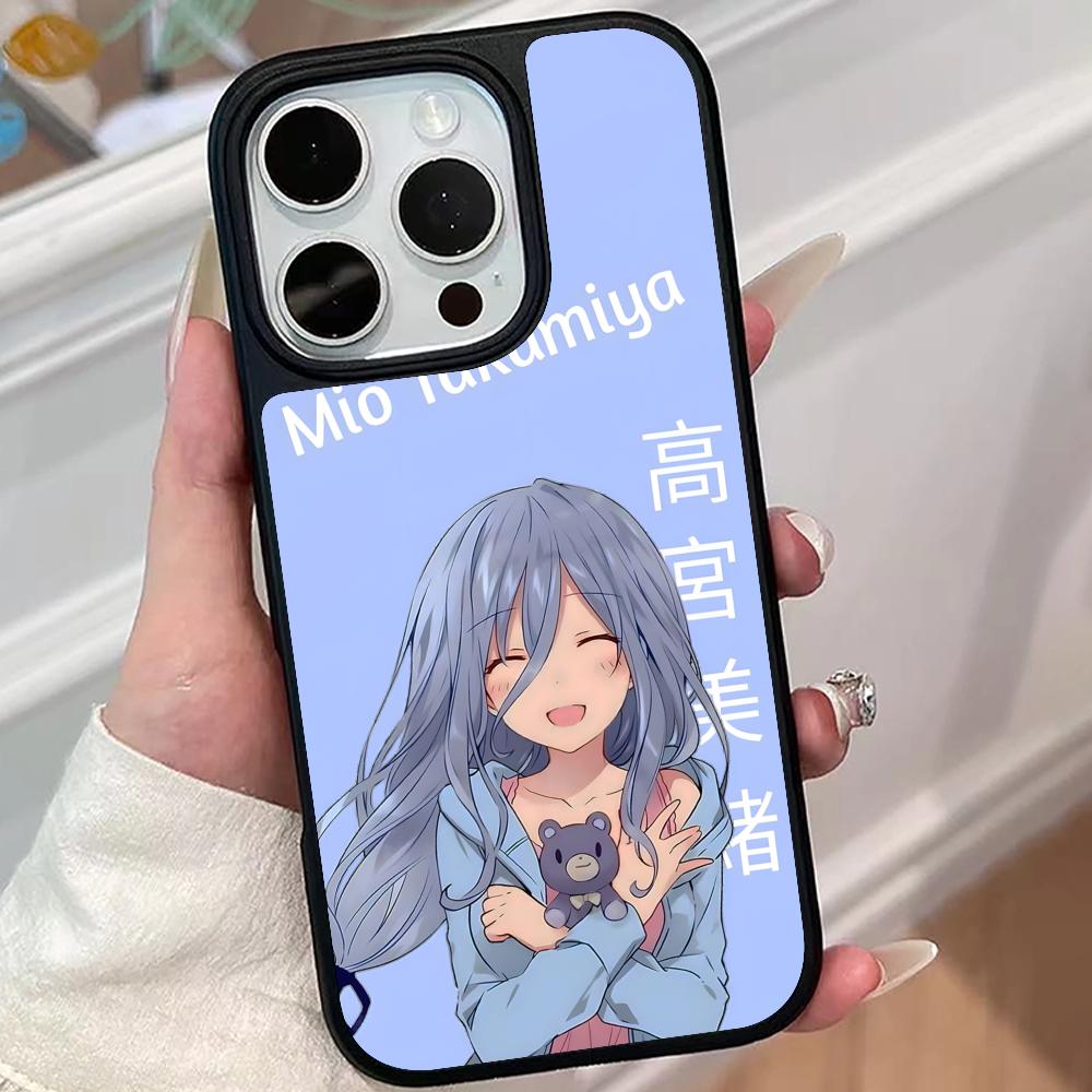 Date a Live Mio Takamiya Matte Surface Mobile Phone Case for iPhone 17 16 15 14 13 12 11 Air Pro Max Plus Colorful Cover