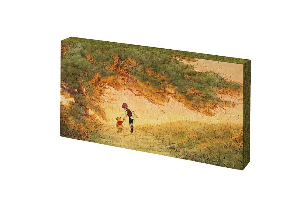 

Yanoman 120-Piece Jigsaw Puzzle, Canvas Puzzle, Disney Winnie the Pooh (22.3 x 11 x 2 cm), 2304-14, with Wall Hanging Parts