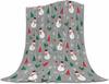 Halloween Gnome Blanket Flannel Fleece Throw Blankets Halloween Bats Black Cat Blanket Lightweight Cozy Warm Fuzzy Plush Soft