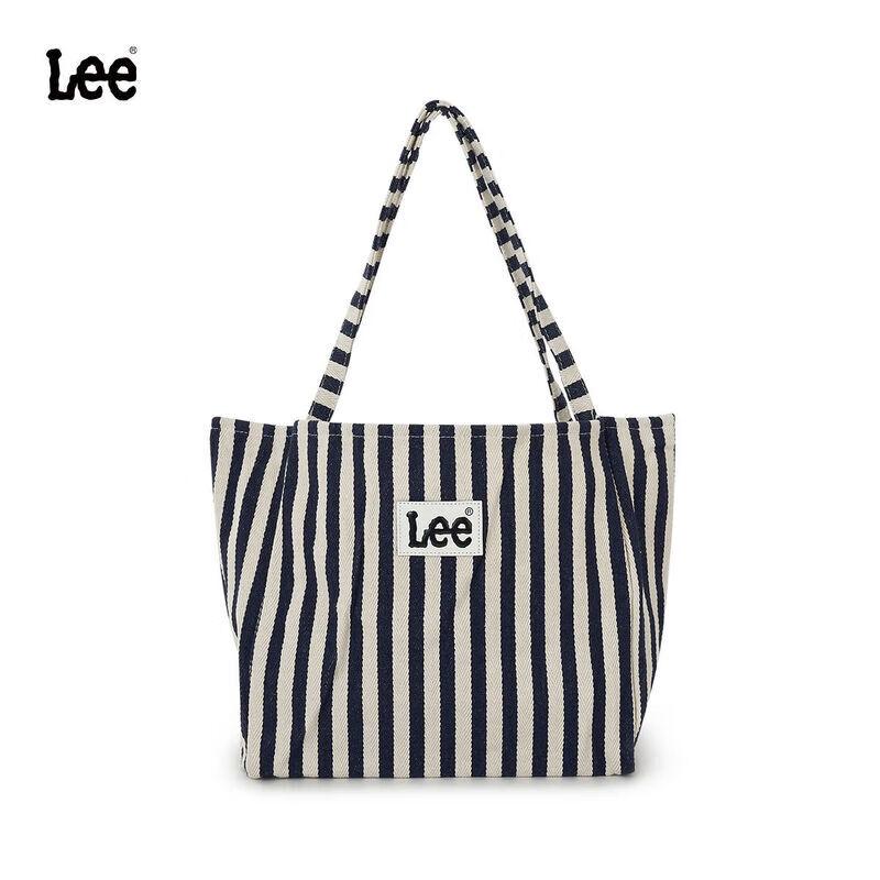Lee Striped Canvas Tote Shoulder Bag